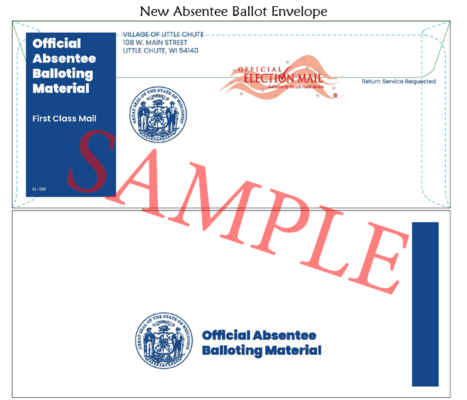 new absentee Outer envelopes